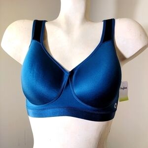 HYBA teal sports bra 34C new